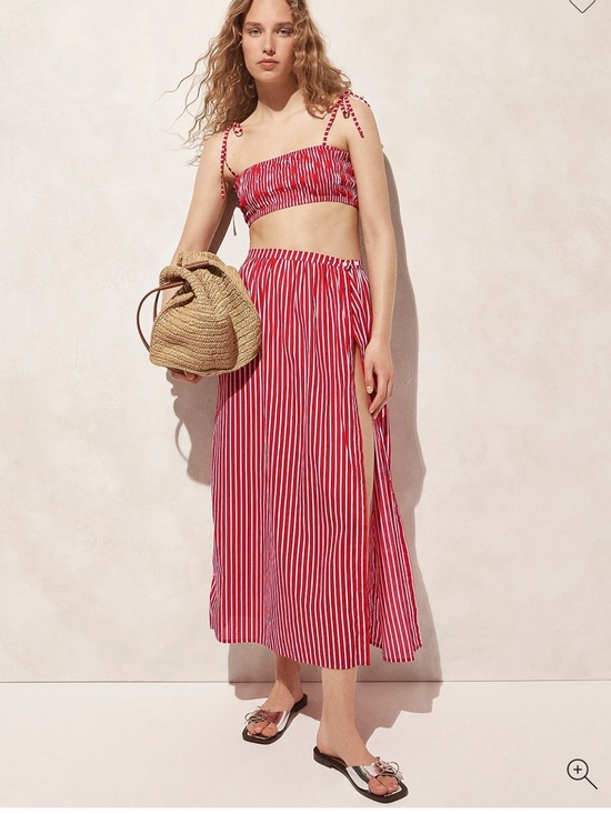 J. Crew Dresses & Skirts - NWOT J. Crew Cotton Voile Beach Skirt with Side Slit in Vintage Ref Stripe